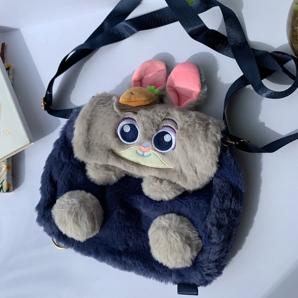 NEW Zootopia Judy Plush Backpack and crossbody bag